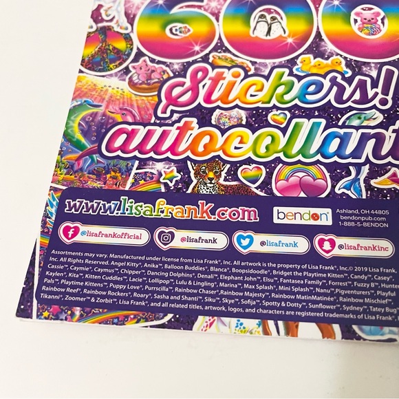 Lisa Frank Over 600 Stickers - Picture 8 of 16